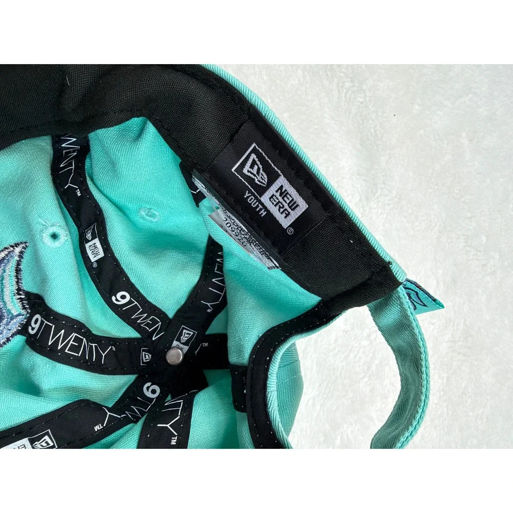 New Era 9TWENTY Seattle Kraken Youth Hat Teal Adjustable NHL Baseball Cap